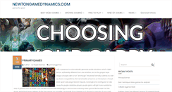 Desktop Screenshot of newtongamedynamics.com