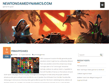 Tablet Screenshot of newtongamedynamics.com